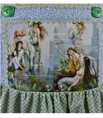 Blue-green Mermaid Dress, Size 4