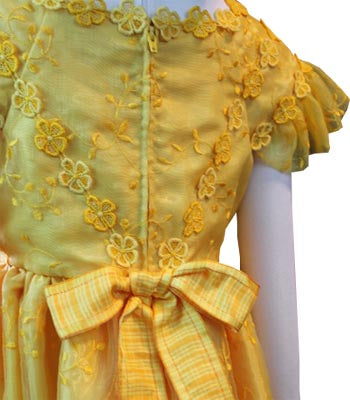 Golden Yellow Party Dress, Size 3-4