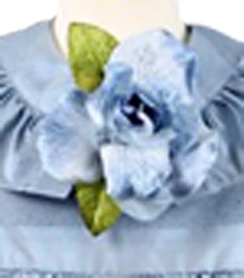 Blue Silk Ruffles, Size 4