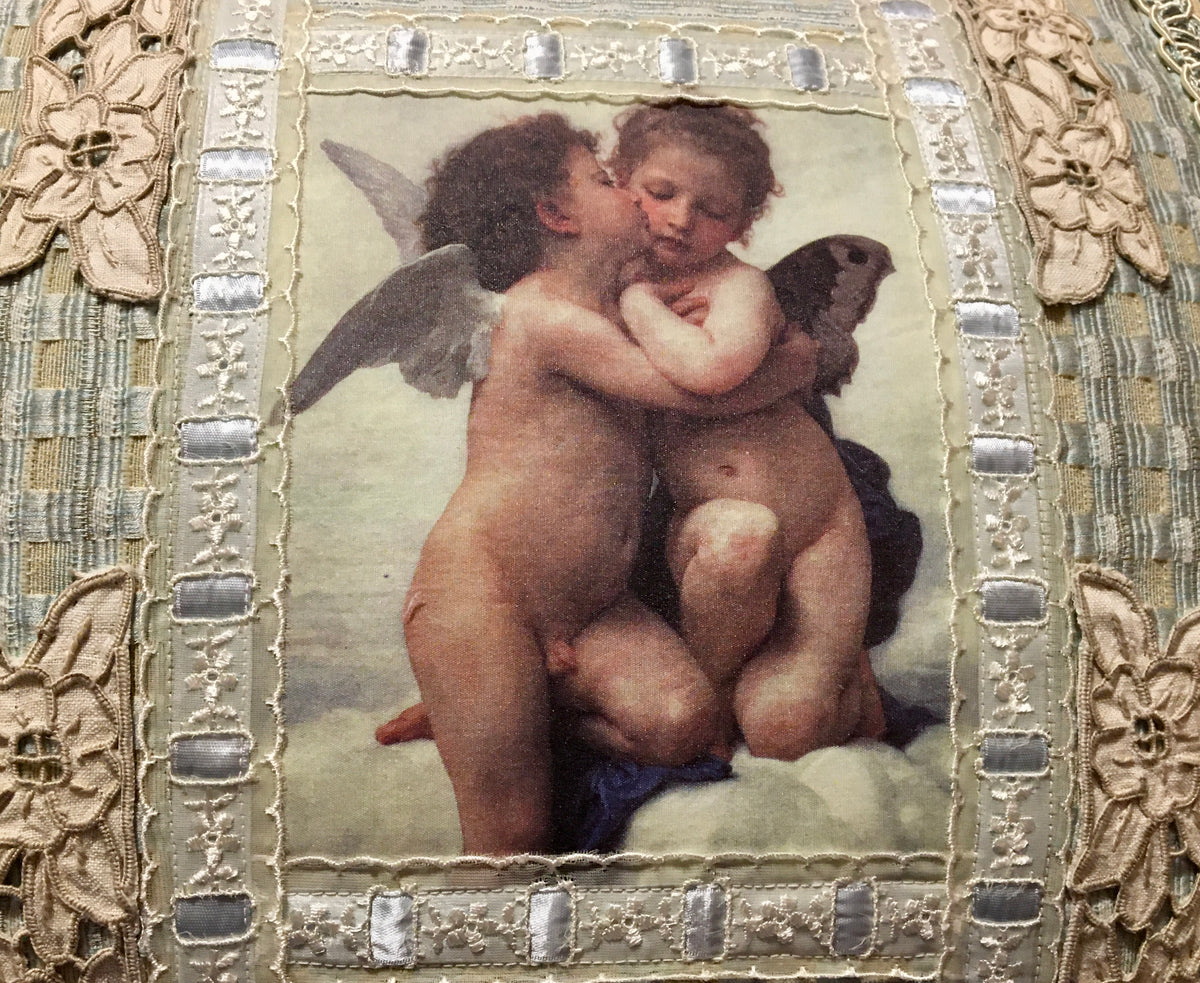 Bouguereau Aqua Pillow