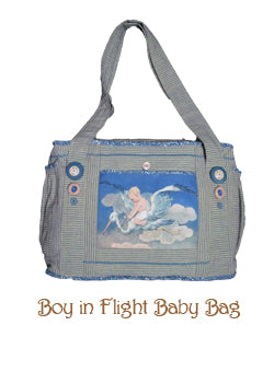 Baby Boy in Flight Diaper Bag
